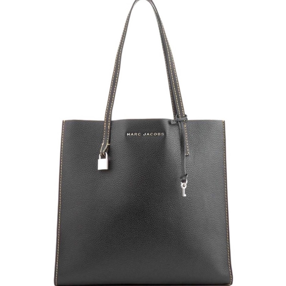 New Marc Jacobs The Grind Tote w Silver Hardware